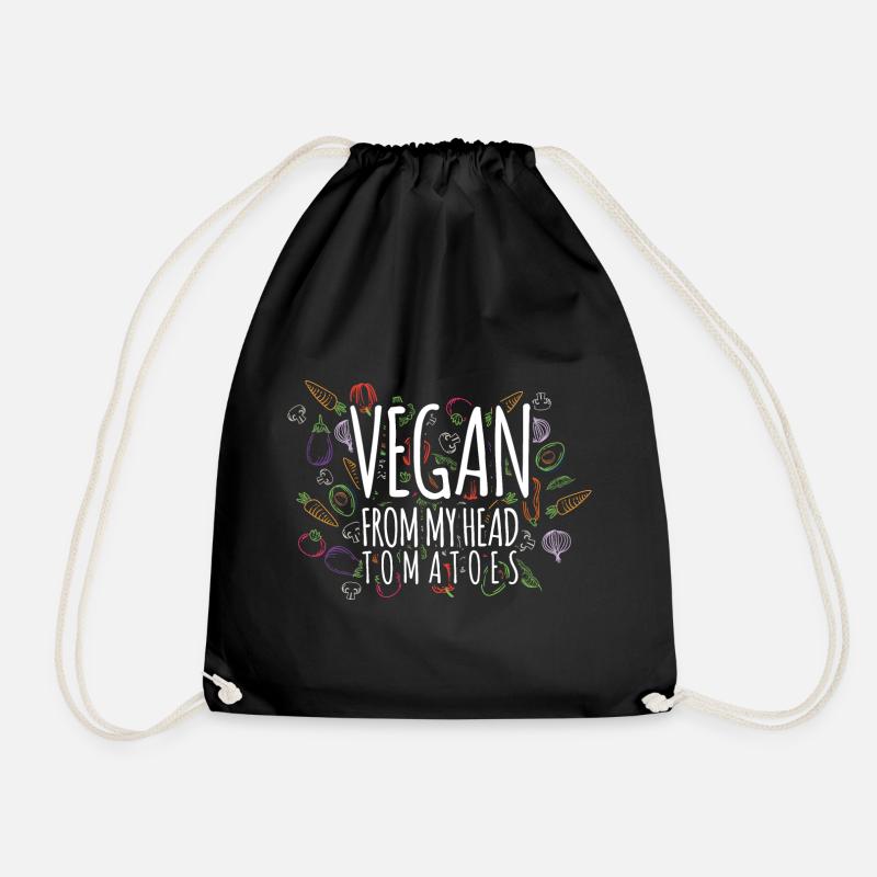 Veganer - Turnbeutel - Schwarz
