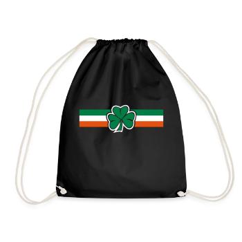 ireland clover flag - Sac de sport léger - noir - Devant