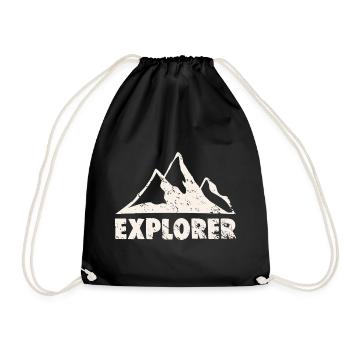 EXPLORER - Turnbeutel - Schwarz - Vorne