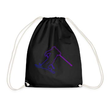 Slopestyle Hommes Ski Freestyle Femmes Ski Freestyle Femmes - Sac de sport léger - noir - Devant