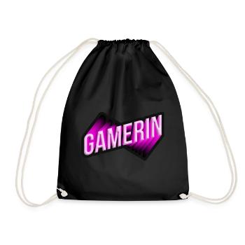 Gamerin Neon 3D Pink - Turnbeutel - Schwarz - Vorne