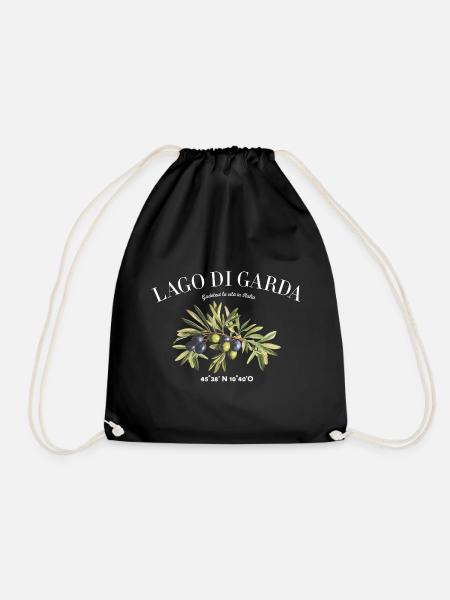 Lago Di Garda Gardasee Camping - Turnbeutel - Schwarz