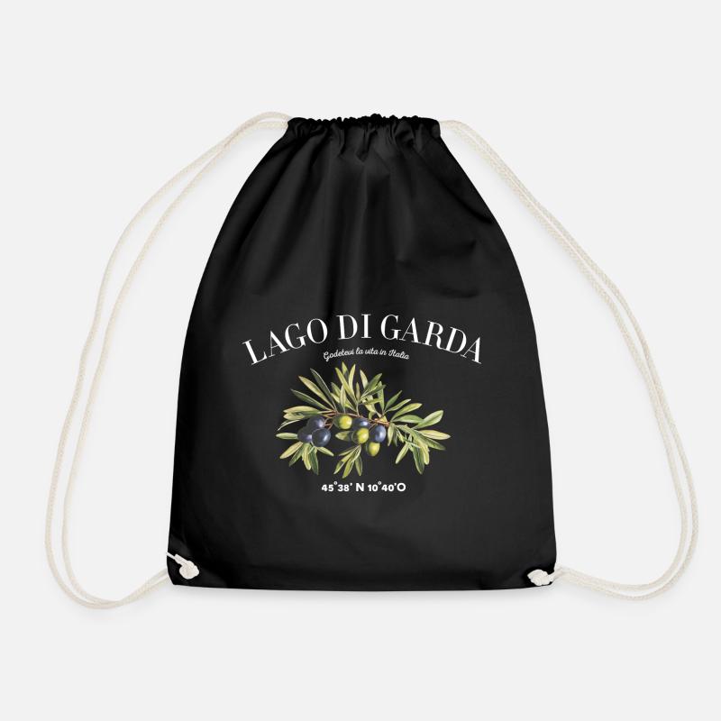 Lago Di Garda Gardasee Camping - Turnbeutel - Schwarz