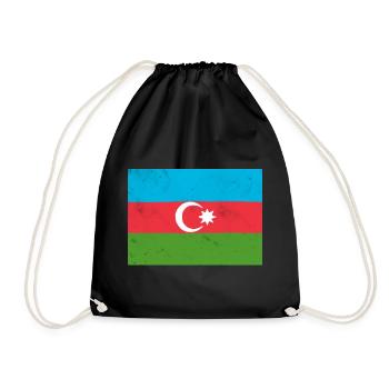 Drapeau de l’Azerbaïdjan – Fierté et identité nationale - Sac de sport léger - noir - Devant