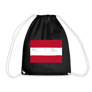 Le drapeau de l’Autriche – un symbole national classique - Sac de sport léger - noir - Devant