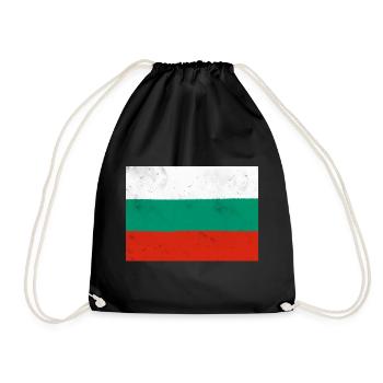 Drapeau de la Bulgarie - Sac de sport léger - noir - Devant