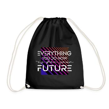 Pour votre avenir - Sac de sport léger - noir - Devant