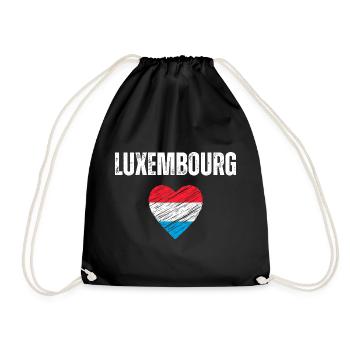 I love Luxembourg, Luxembourg pride - Drawstring Bag - black - Front