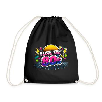 Les années 80 J’adore les années 80 - Sac de sport léger - noir - Devant