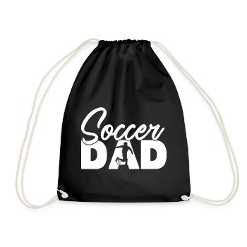 Père Football Père Silhouette Sport Football - Sac de sport léger - noir - Devant