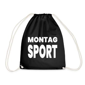 Sport - Turnbeutel - Schwarz - Vorne