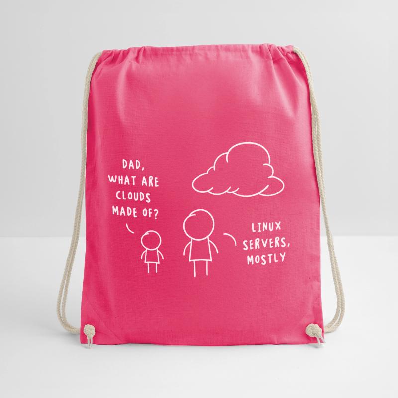 Linux Server Cloud Computing Funny Saying Drawstring Bag