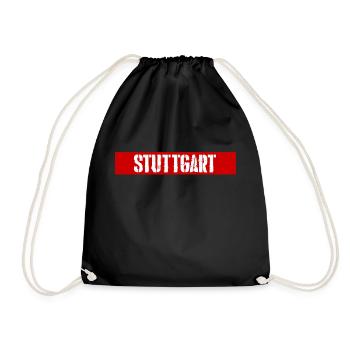 Stuttgart redstripe - Sac de sport léger - noir - Devant