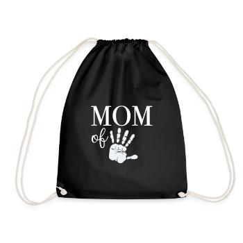 Mom of Five - Drawstring Bag - black - Front
