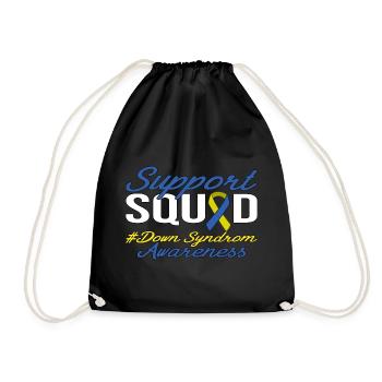 Support Squad - Down Syndrom Awareness - Turnbeutel - Schwarz - Vorne