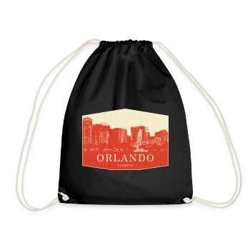 Orlando Skyline Vintage Florida - Turnbeutel - Schwarz - Vorne
