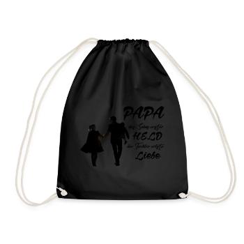 PAPA HÉROS ET PREMIER AMOUR - Sac de sport léger - noir - Devant