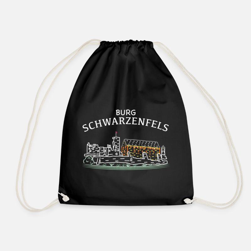 Burg Schwarzenfels, Sinntal, Spessart, Hessen - Turnbeutel - Schwarz