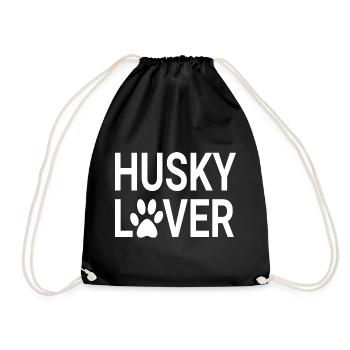 Husky-Liebhaber, Husky-Mütter, Husky-Väter - Turnbeutel - Schwarz - Vorne
