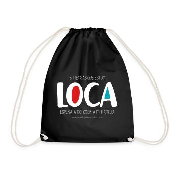 I'm crazy (dark) - Drawstring Bag - black - Front