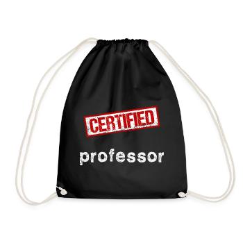 Professor - Turnbeutel - Schwarz - Vorne