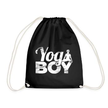 Garçon de yoga - Sac de sport léger - noir - Devant