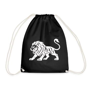 Silhouette de tigre - Sac de sport léger - noir - Devant