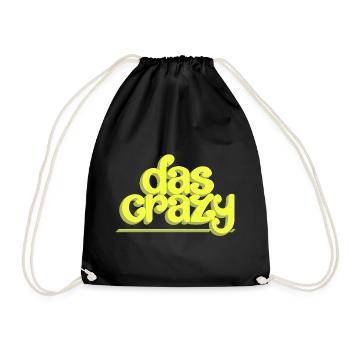 Das crazy - Turnbeutel - Schwarz - Vorne