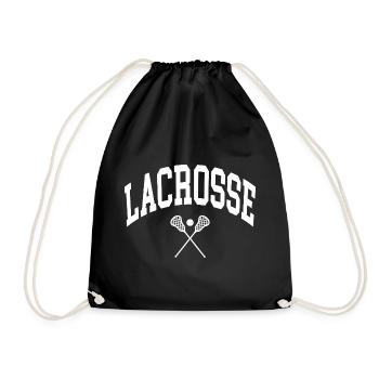 Lacrosse  - Turnbeutel - Schwarz - Vorne