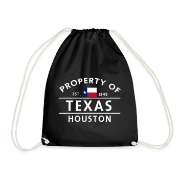 Propriété du Texas Houston Vintage Logo - Sac de sport léger - noir - Devant