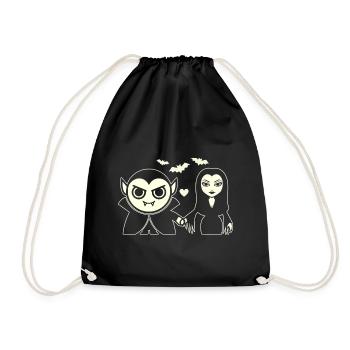 Vampire and Night Vampire - Drawstring Bag - black - Front