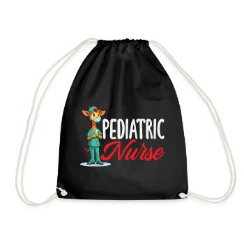 Infirmière pédiatrique Médecine de la girafe - Sac de sport léger - noir - Devant