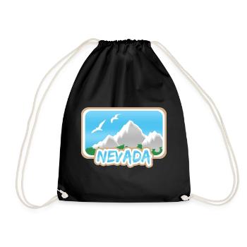 Mount Nevada - Drawstring Bag - black - Front