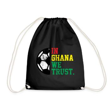 Au Ghana, nous avons confiance - Sac de sport léger - noir - Devant