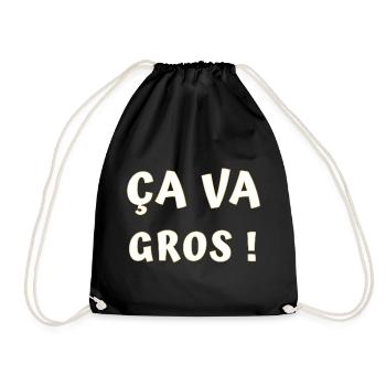 ÇA va gros ! - Sac de sport léger - noir - Devant