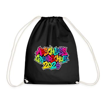Primary school graduation 2026 - Drawstring Bag - black - Front