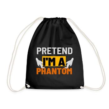 Tu so, als wäre ich ein Phantom Graphic - Turnbeutel - Schwarz - Vorne