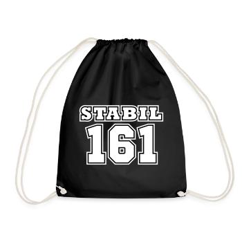 STABIL 161 - FOOTBALL - Turnbeutel - Schwarz - Vorne