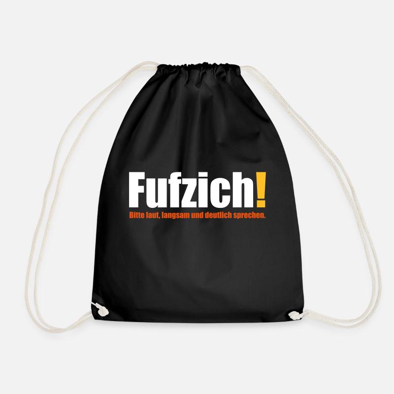 fufzisch 50 Jahre Geburtstag deutlich sprechen - Turnbeutel - Schwarz