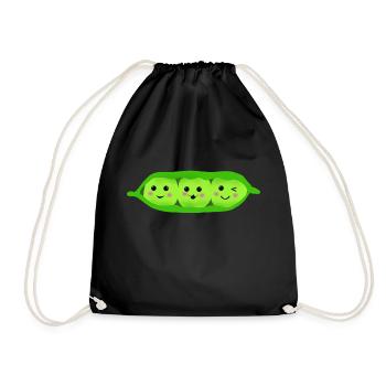 three_peas_in_a_pod - Sac de sport léger - noir - Devant