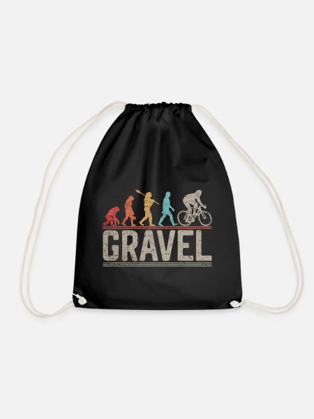 Fahren Sie Gravel Bike Evolution von Man Funny Bicycle - Turnbeutel - Schwarz