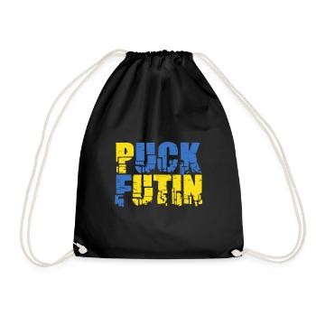 Puck Futin - Drawstring Bag - black - Front