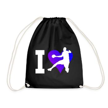 Joueuses de handball masculin Joueurs de handball Handballeurs - Sac de sport léger - noir - Devant