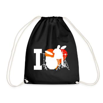Femmes Hommes Batteur Batteur Batterie - Sac de sport léger - noir - Devant