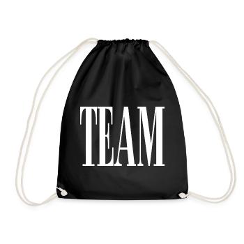 Team - Turnbeutel - Schwarz - Vorne