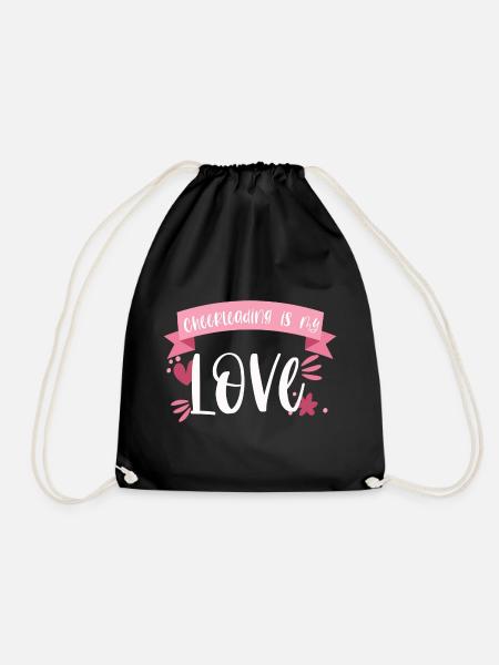 Cheerleading Cheerleader Liebe Geschenk - Turnbeutel - Schwarz