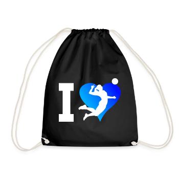 Jeux de volleyball féminin Joueurs de volleyball masculins - Sac de sport léger - noir - Devant