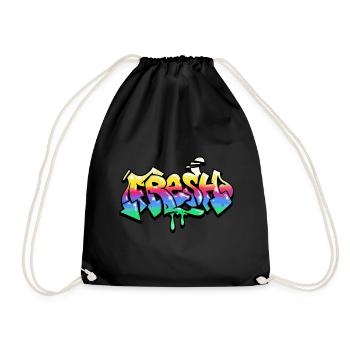 Fresh Graffiti - Drawstring Bag - black - Front