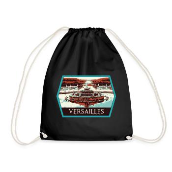 Garden View Palace Versailles: Royal Elegance - Drawstring Bag - black - Front