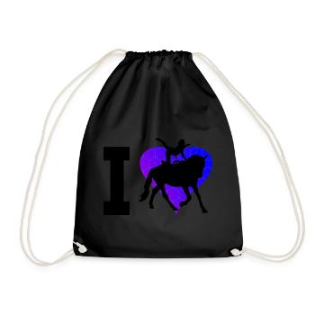 Body Control Men's Equine Gymnastics - Drawstring Bag - black - Front